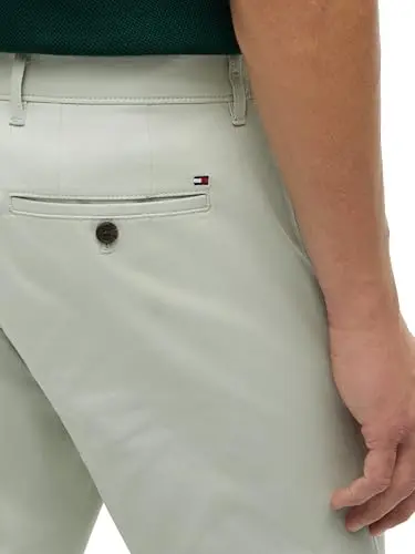 Pantalones Chino Tommy Hilfiger para Hombre, Custom Fit, Misty SAGE 36x34 - imagen 2