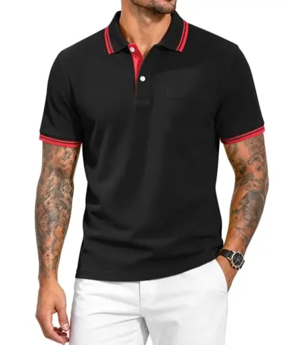 Polo SECOOD para Hombre: Secado Rápido, UPF 50+, Ideal para Golf y Usos Múltiples