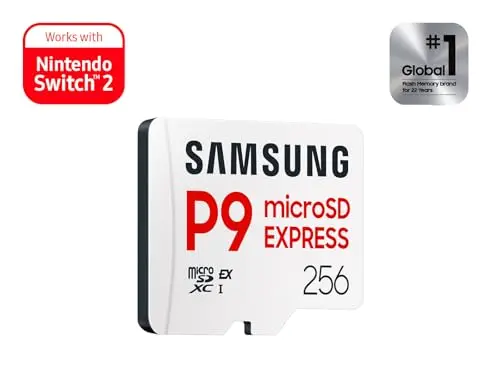 Samsung P9 Express microSD 256GB, hasta 800 MB/s, para Nintendo Switch 2 - imagen 2