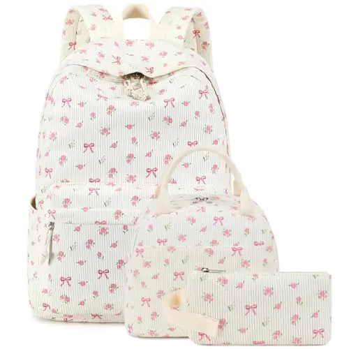 BTOOP Mochila Escolar para Chicas: Set Ligero con Almuerzo y Estuche para Lápices