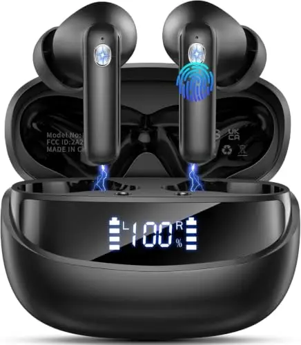 Auriculares Inalámbricos 2026: Bluetooth 5.4, HiFi Stereo, 40H Autonomía y IP7 Resistencia al Agua
