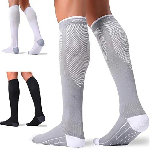 Calcetas de Compresión FITRELL 20-30mmHg para Mujeres y Hombres - Soporte y Circulación