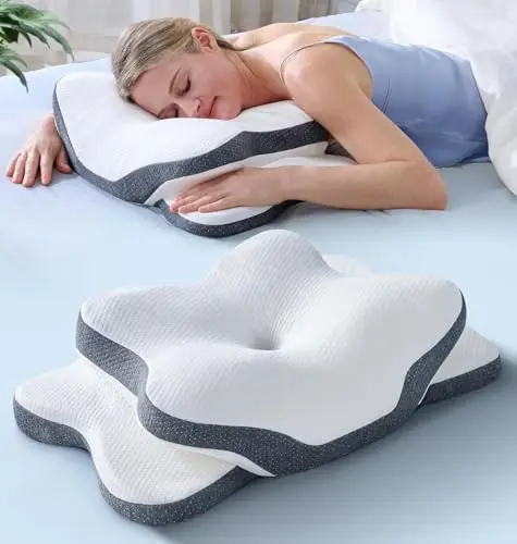 Almohada Cervical Ergonomica 5X para Alivio del Dolor - Confort y Soporte para Dormir