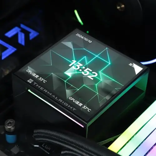 Enfriador de Agua Thermalright Hyper Vision 360 UB ARGB Black con Pantalla LCD IPS 480x480 - imagen 2