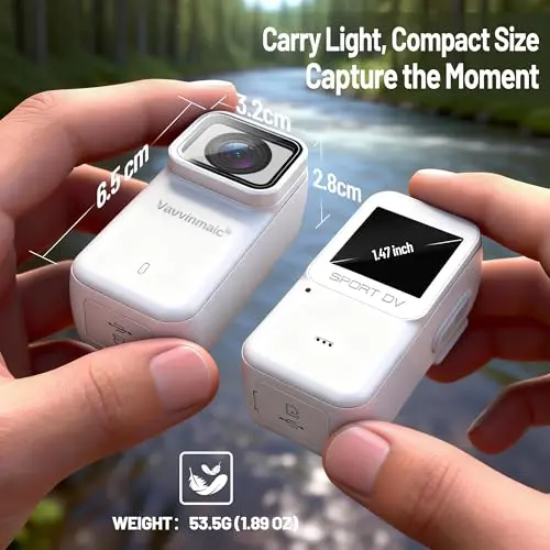 Cámara Corporal 4K con WiFi, Magnética y Resistente al Agua para Deportes y Vlogging - imagen 2