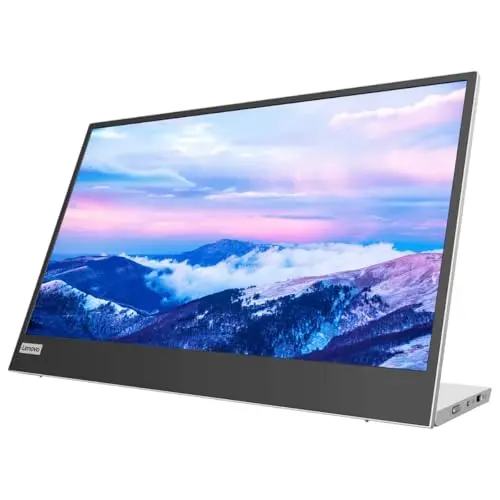 Monitor Portátil Lenovo L15, Pantalla de 15,6'' FHD, USB-C, Soporte Ajustable, Tecnología Sin Parpadeo
