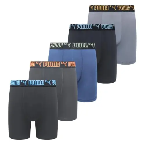 Pack de 5 Boxers PUMA: Comodidad y Rendimiento para el Día a Día