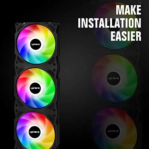 Ventilador upHere 360mm RGB PWM para PC: Refrigeración potente y silenciosa - imagen 2