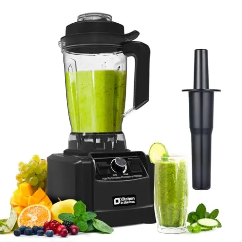 Licuadora Kitchen in the Box 68 OZ - 1500W, Gran Capacidad, Control de Velocidad, Libre de BPA