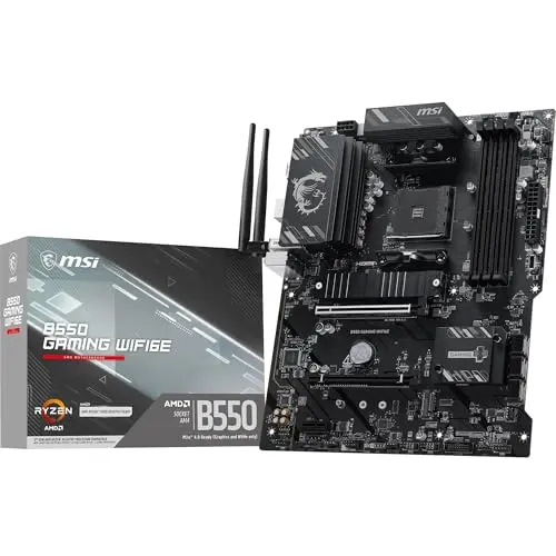 Placa Base MSI B550 Gaming WIFI6E ATX: Soporte para Ryzen 5000 y DDR4 hasta 4800+MHz