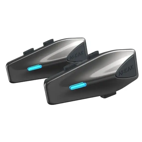 ASMAX S1: Auriculares Bluetooth para Motocicleta con Control de Voz Inteligente - Pack de 2