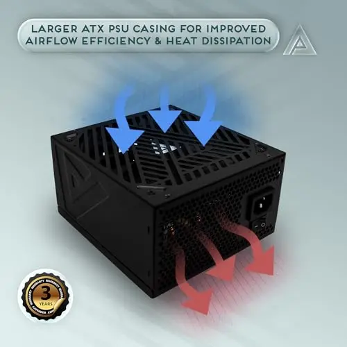 Fuente de Poder Apevia ATX-SL1000W, 1000W, Modular, Compatible con ATX 3.0 y PCIe 5.1 - imagen 3