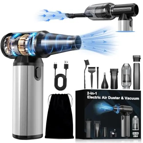 Soplador y Aspirador 2 en 1 con Motor Brushless de 320,000 RPM