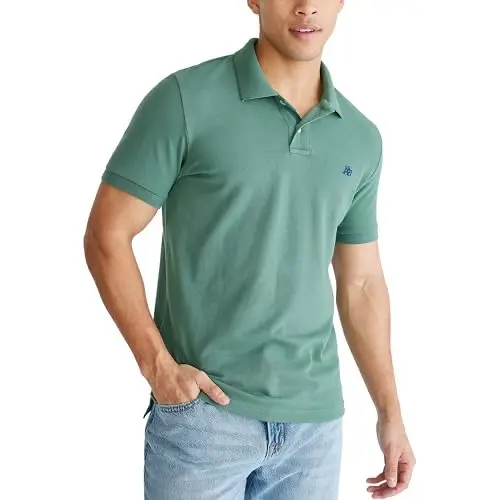 Polo Aero A87 Piqué Sólido Treeline para Hombre