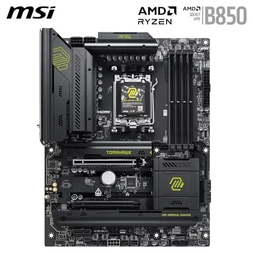 Placa base MSI MAG B850 Tomahawk WiFi ATX para AMD Ryzen 7000/8000/9000, PCIe 5.0, DDR5 8200+ MT/s - imagen 2