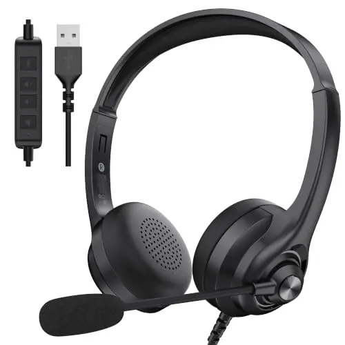 Auriculares Oraolo Voicelink 100 con Cancelación de Ruido y Conexión USB para PC