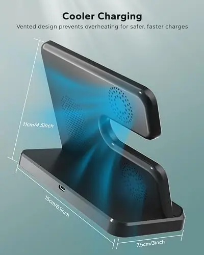 Estación de Carga 3 en 1 Eddibox para Samsung: Carga Rápida para Galaxy S25/S24/S23 y Reloj - imagen 5