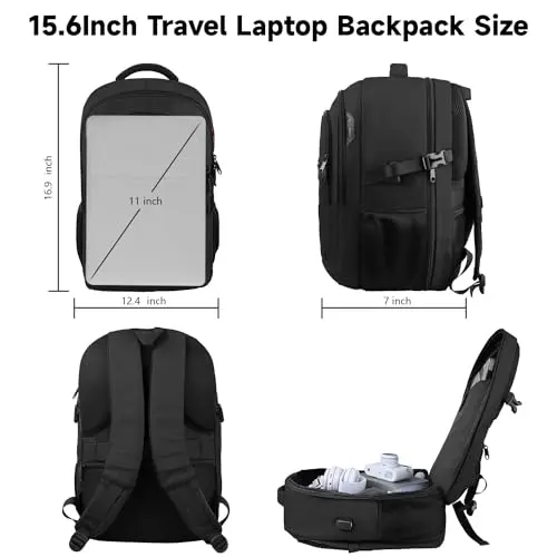 Mochila Lapsouno Travel 15.6" - Antirrobo, Resistente al Agua, con USB y gran capacidad - imagen 2
