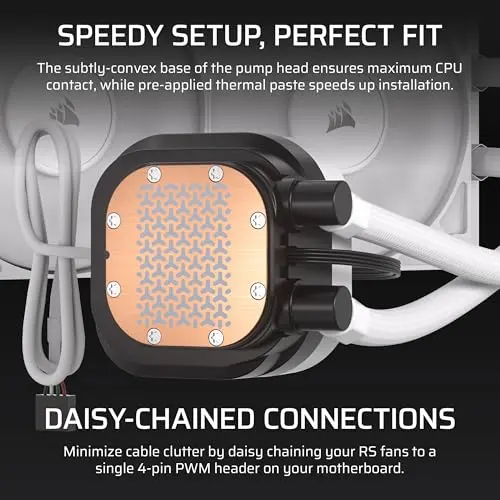 CORSAIR Nautilus 360 RS - Enfriador Líquido AIO 360mm con Pantalla LCD IPS de 2.1" y 3 Ventiladores RS120 - imagen 4