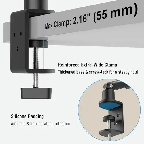 Soporte Ajustable para iPad de 30" con Rotación 360°, Compatible con Tablets y Monitores - imagen 3
