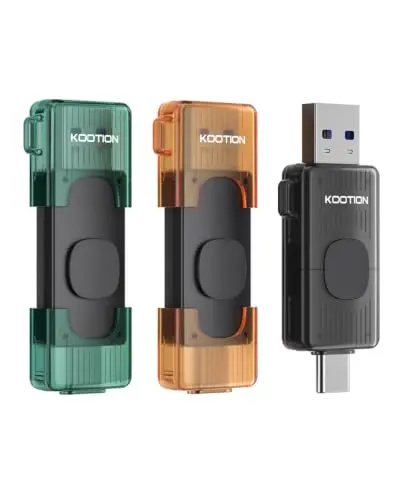 KOOTION 3-Pack 64GB USB C: Transferencias a 110MB/s con Dual USB 3.2 Gen 1