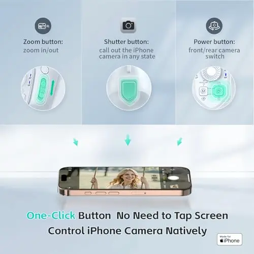 COMITOK MOGO: Estabilizador Gimbal para iPhone con Seguimiento Facial 360° y Montaje Magnético - imagen 5