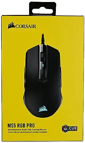 Gaming Mouse Corsair M55 RGB PRO Ambidextrous Multi-Grip