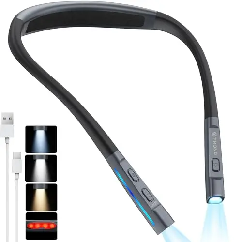 Luz LED Neck TROND: Luz Flexible USB-C para Lectura de 3 Modos y Brillo Ajustable