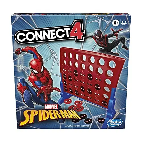 Hasbro Gaming Connect 4: Edición Spider-Man, juego de estrategia para 2 jugadores a partir de 6 años