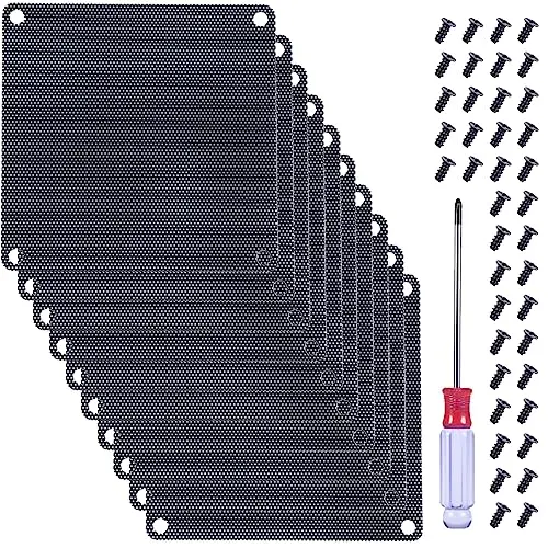 Filtro Antipolvo DKARDU 120mm - 10 Piezas, PVC, Montaje a Tornillo, Control Táctil