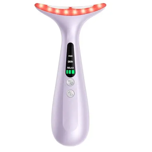 Masajeador Térmico RNAIX para Cuello y Rostro: Vibración, Calor Constante y 3 Velocidades Ajustables