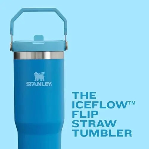 Taza Stanly IceFlow 20 oz con tapa y popote, acero inoxidable, aislante y a prueba de fugas - imagen 4