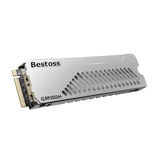 SSD Bestoss 1TB PCIe Gen4 NVMe M.2 2280 con Heatsink para PS5, 7350MB/s