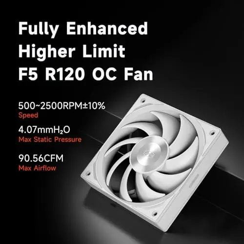 Refrigeración líquida PCCOOLER 360mm con pantalla LCD y 3 ventiladores ARGB de alta eficiencia - imagen 3