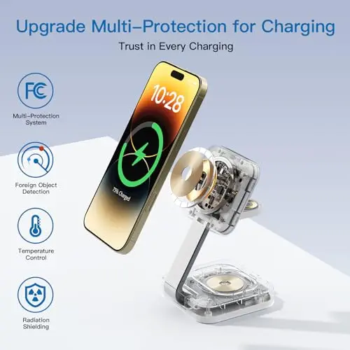 Estación de Carga Inalámbrica 3 en 1 RYND con Mag-Safe para iPhone 17/16/15/14/13/12 y Apple Watch - imagen 5