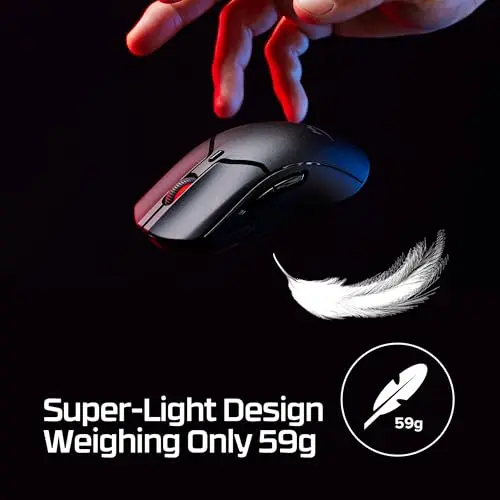 HyperX Pulsefire Haste 2 Mini: Mouse Gaming Inalámbrico Compacto y Ligero con 26K DPI - imagen 2
