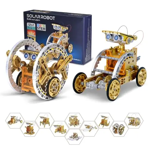 RAESOOT 12-en-1 Juguete Solar de Construcción de Robots para Niños de 8 a 13 Años