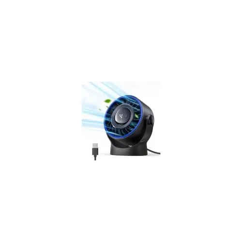 Ventilador de Escritorio USB SWEETFULL - Mini Ventilador Personal de 5 Pulgadas