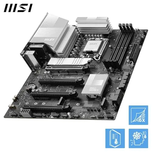 Placa Base MSI PRO B860-P WiFi ATX para Intel Core Ultra, DDR5, PCIe 5.0, Wi-Fi 7 - imagen 4