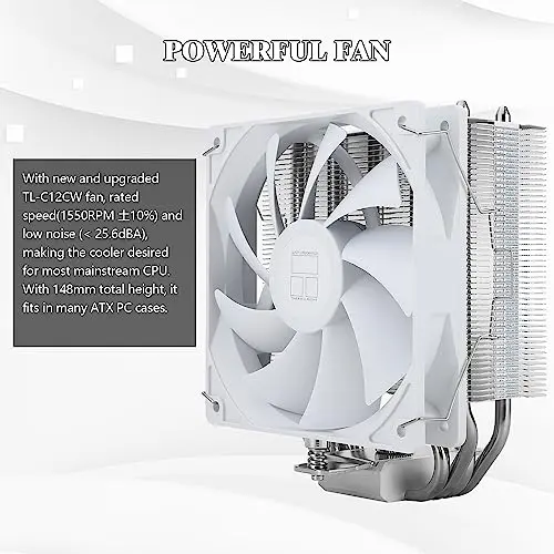 Cooler de CPU Thermalright Assassin X 120 SE White, 4 Heat Pipes y ventilador PWM silencioso - imagen 4