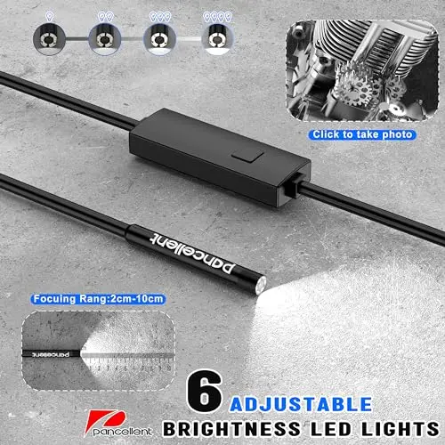Endoscopio Pancellent Ultra Delgado 0.216'' con resolución 1920P y luz LED - 16.5FT - imagen 4