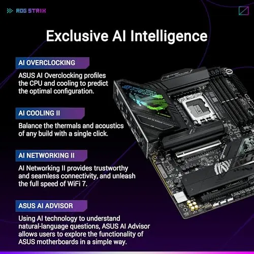 Placa Madre ASUS ROG Strix Z890-F Gaming WiFi con AI Avanzado, DDR5 y Conectividad Thunderbolt™ 4 - imagen 2