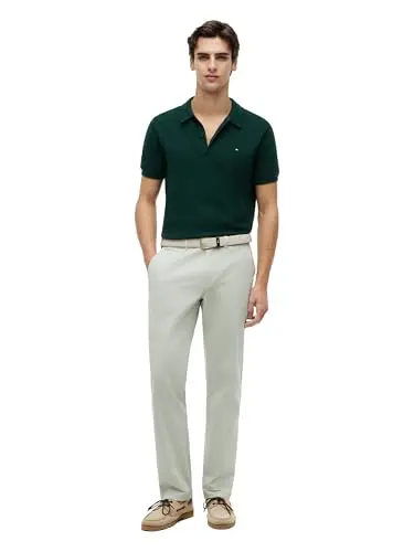 Pantalones Chino Tommy Hilfiger para Hombre, Custom Fit, Misty SAGE 36x34 - imagen 3