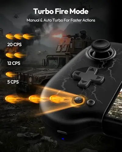 Controladores VOYEE para Switch: ergonómicos, con joystick Hall Effect y RGB, conexión inalámbrica - imagen 4