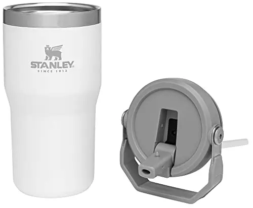 Taza Stanly IceFlow 20 oz con tapa y popote, acero inoxidable, aislante y a prueba de fugas - imagen 2