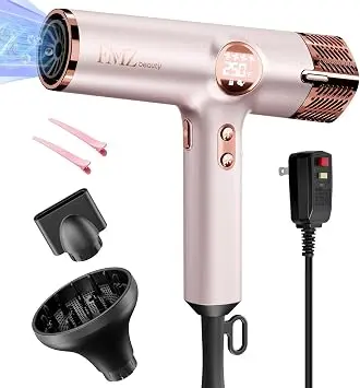 Secadora de pelo FMZ iónica 1875W con difusor y pantalla LED de alta velocidad