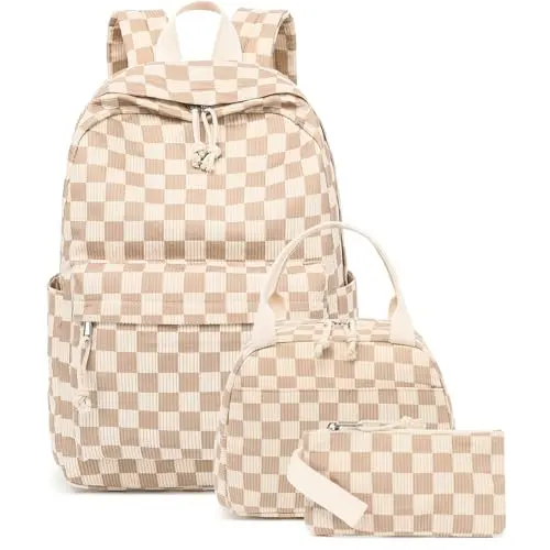 Mochila Escolar Bluboon 3 en 1 para Niñas y Niños con Almuerzo y Estuche