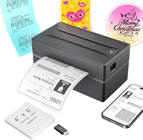 Impresora Térmica de Etiquetas 4x6 Bluetooth para Negocios