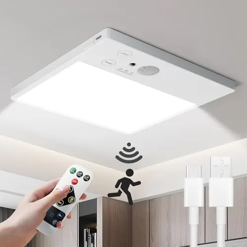 Luz de Techo Recargable Tnight con Sensor de Movimiento y Control Remoto