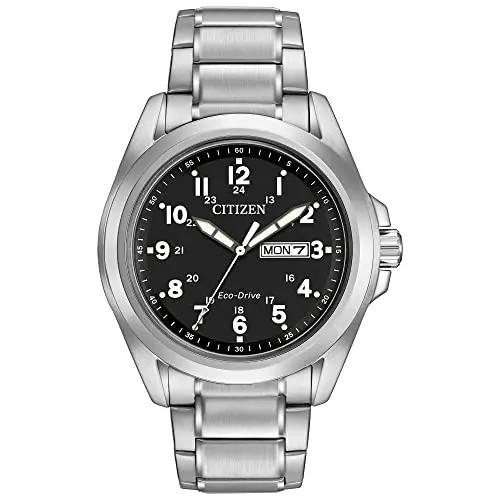 Reloj Citizen Eco-Drive Weekender Garrison: Acero Inoxidable, 43mm, Resistente al Agua 100m